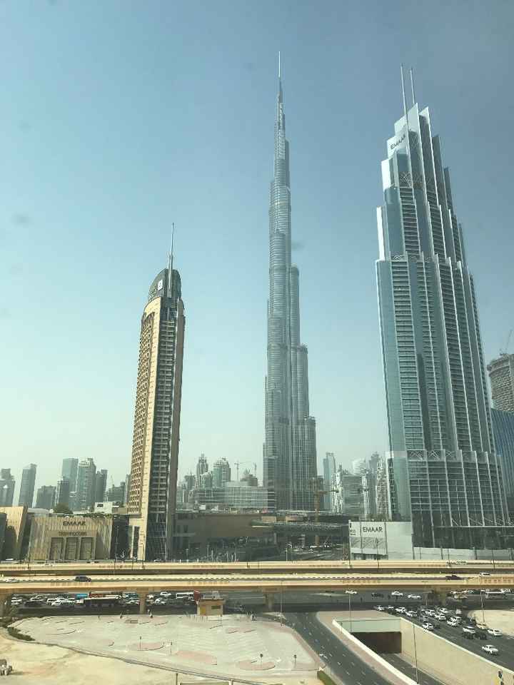 vista del Burj Khalifa dalla nostra camera a Dubai
