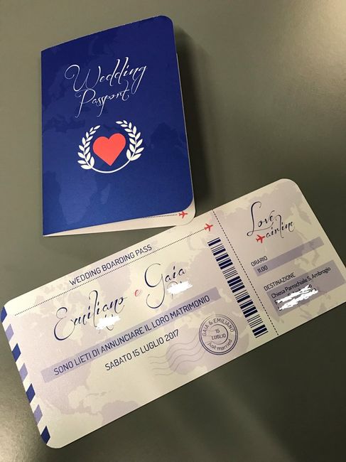 Partecipazioni arrivate! ❤️ - 2