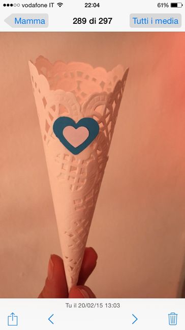 Coni riso effetto "pizzo" - 1