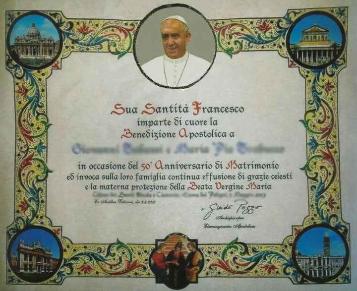 Benedizione dal papa - 1