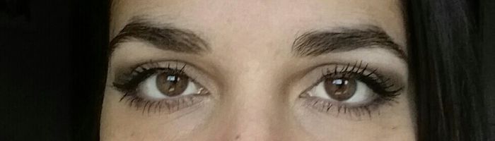 Prima prova trucco solo occhi... - 2