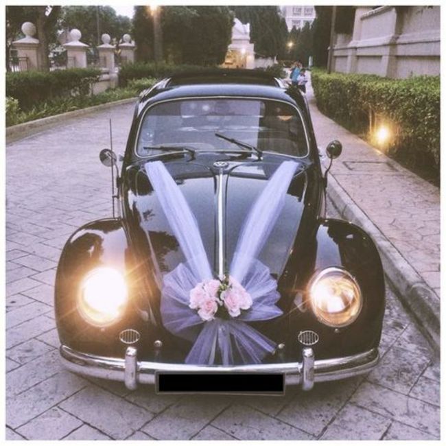 Addobbo auto sposi fai da te 2