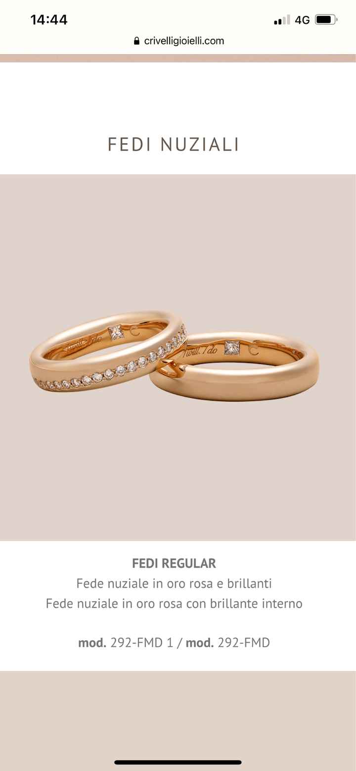 Fedi con diamanti - 1