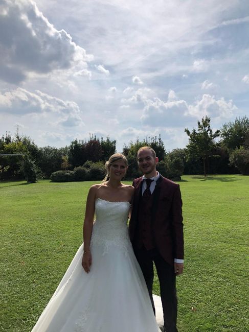 Nel giardino del ristorante