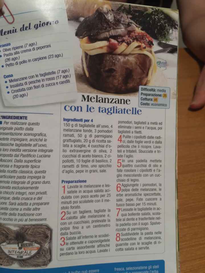 Cosa abbiamo messo a tavola oggi? - 1