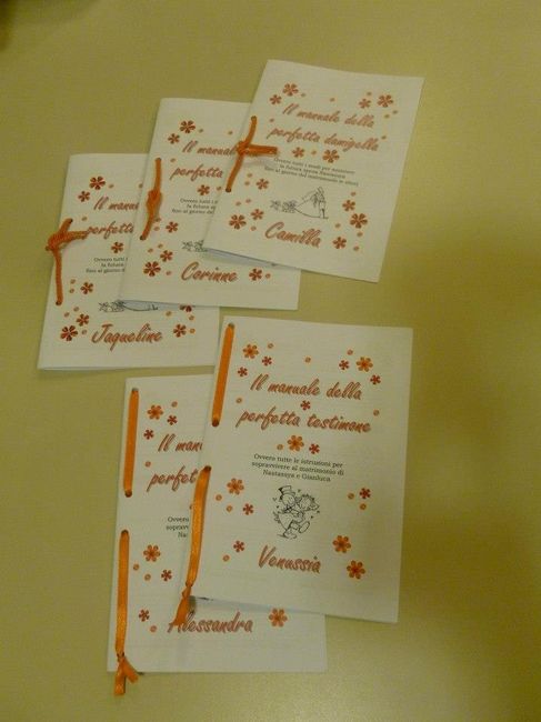 Manuali DAMIGELLE e TESTIMONI