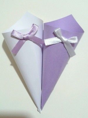Idee o foto di coni per mettere il riso dentro??? - 2