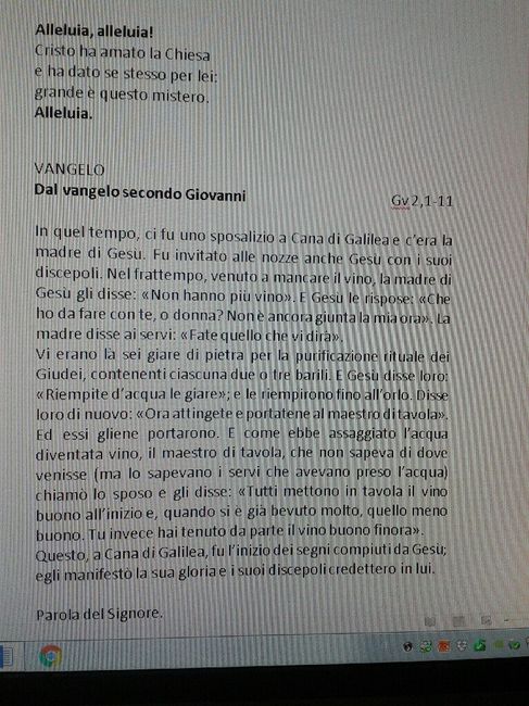 Letture matrimonio - 1