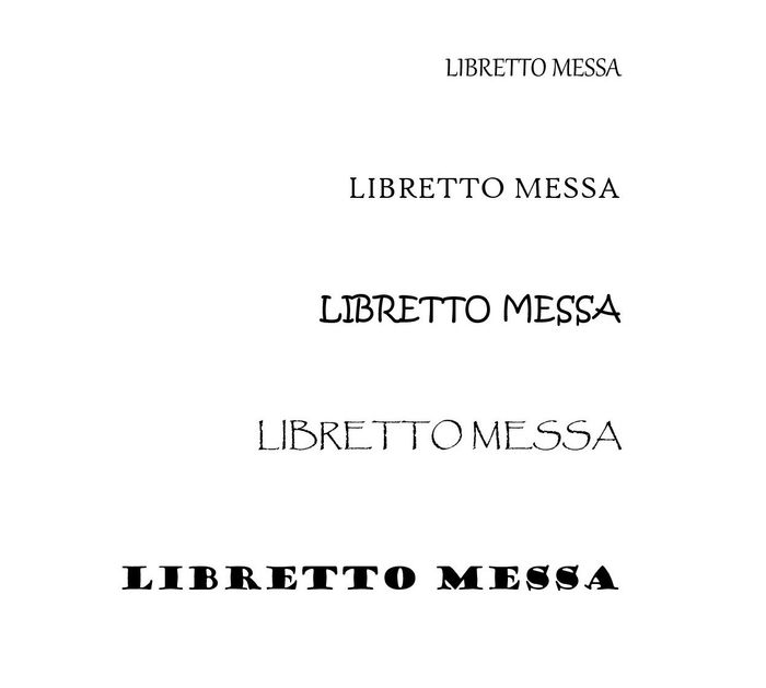 Libretto messa 1
