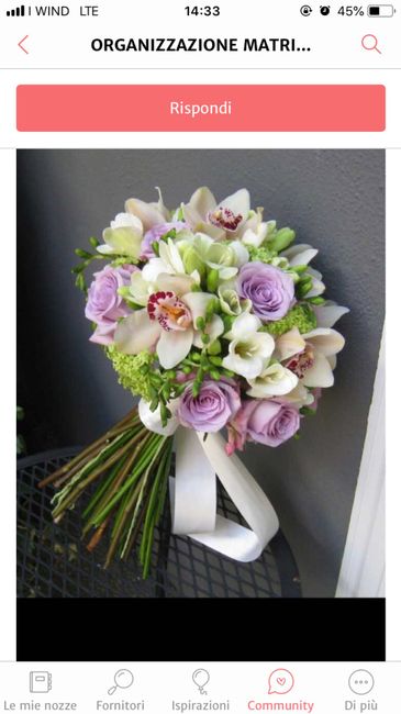 Bouquet blu e bianco - 1