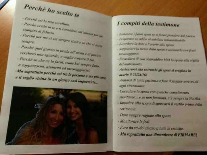 Ecco qui il mio  manuale della perfetta testimone. ..che ne dite? - 3