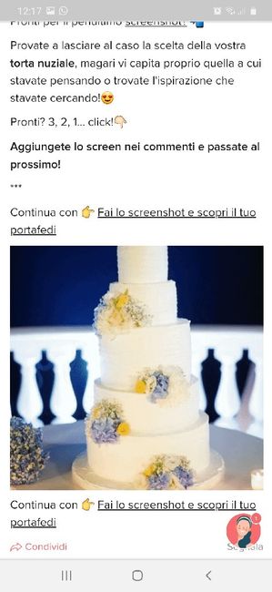 Fai lo screenshot e scopri la tua torta nuziale - 1