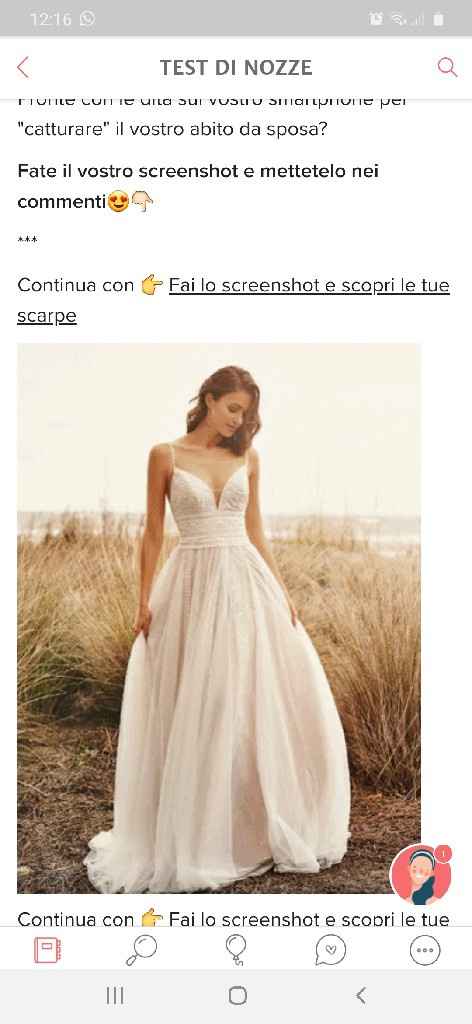 Fai lo screenshot e scopri il tuo abito da sposa - 1