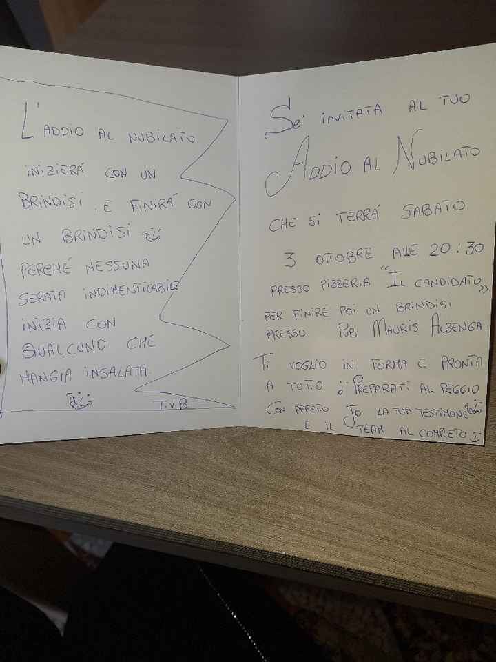 Invito al mio addio al celibato - 1