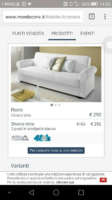 Abbinamento cucina e salotto - 1