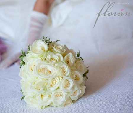 Bouquet di rose bianche 1