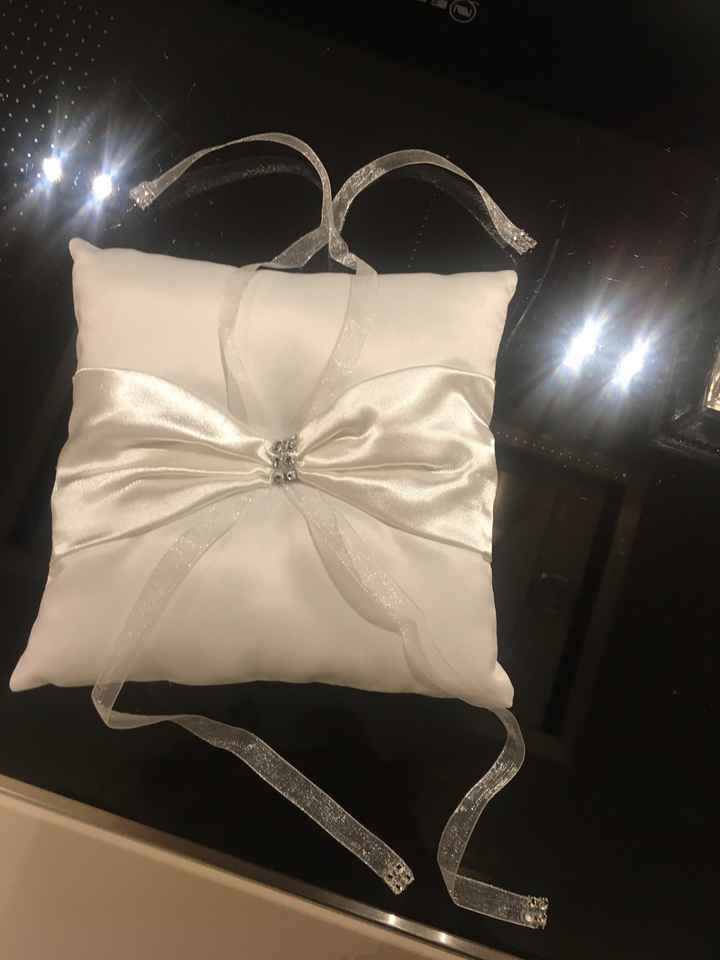 Cuscino fedi e scatola porta confetti - 2