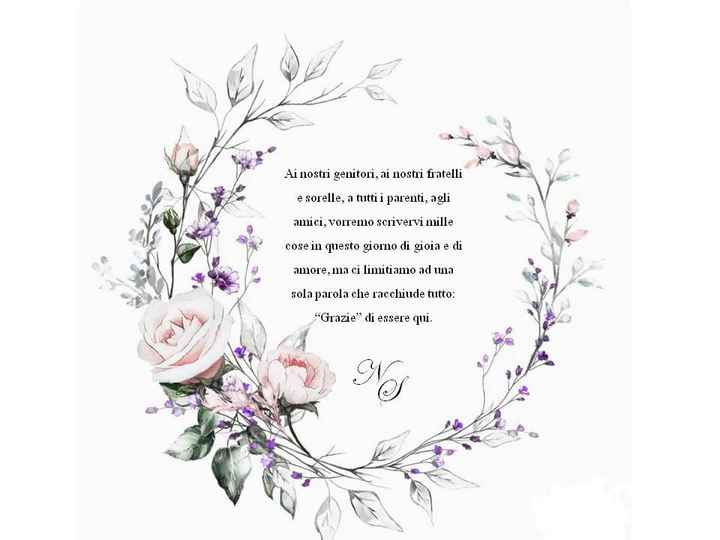 Biglietti ringraziamento segnaposto - 1