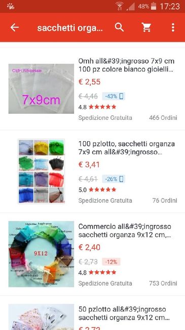 Sacchettini confetti - 1