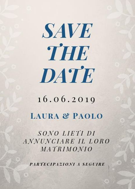 i miei save the date ❤️ - 1