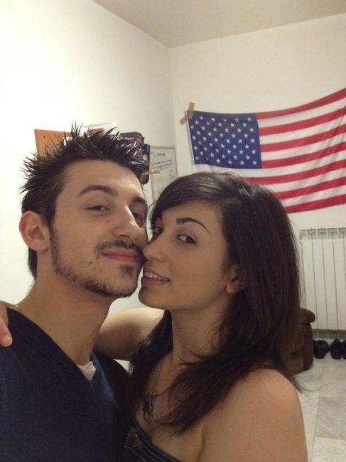 Una delle nostre prime foto ai tempi dell'università