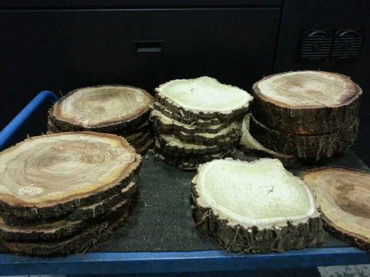 Base centro tavola in legno......fatto! - 1