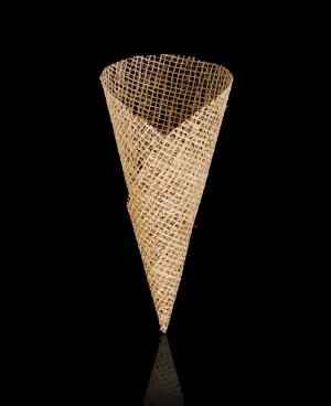 Idea cono per confetta in juta