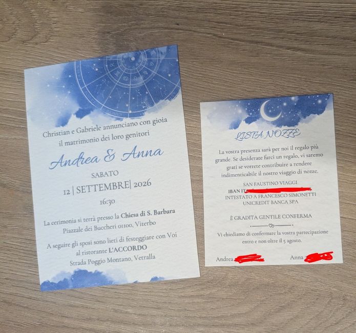 Partecipazioni e lista nozze fai da te 2