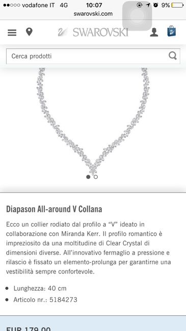 Collana swarovsky introvabile - 1