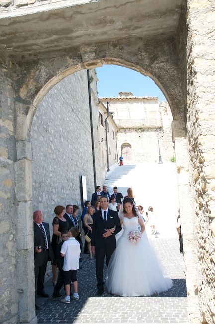 L'arrivo in chiesa :)