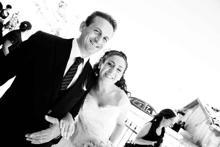 Io e papy all'arrivo in chiesa!