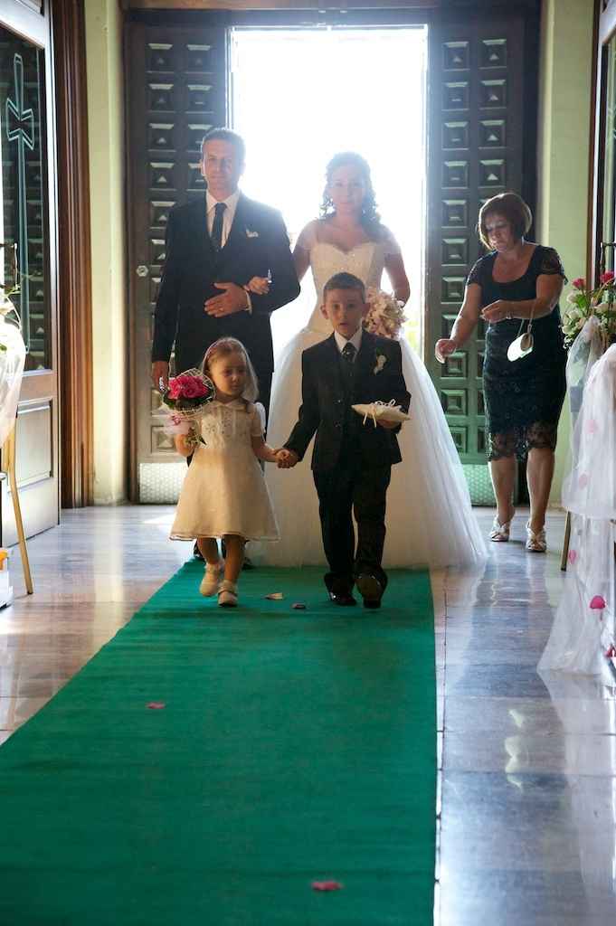 L'ingresso in chiesa