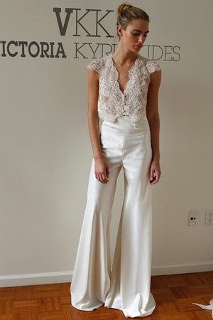 crop top pantalone palazzo