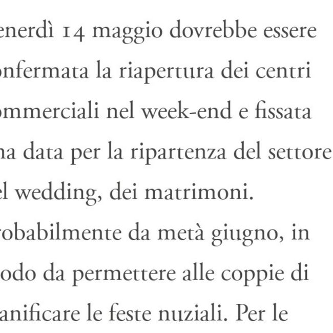 Ripartenza matrimoni - 1