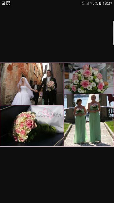 Idee addobbi rosa antico/verde - 1