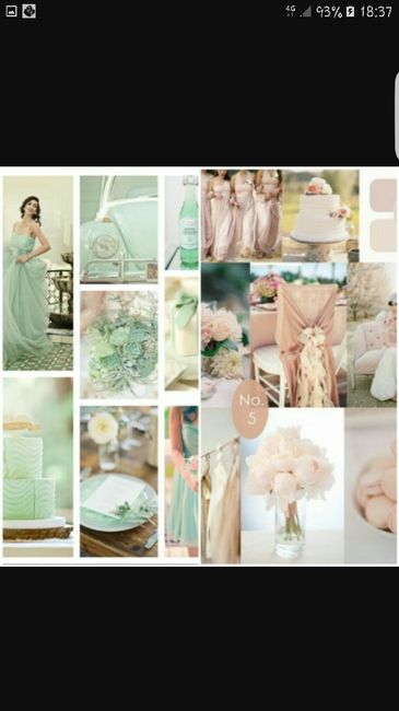 Idee addobbi rosa antico/verde - 2