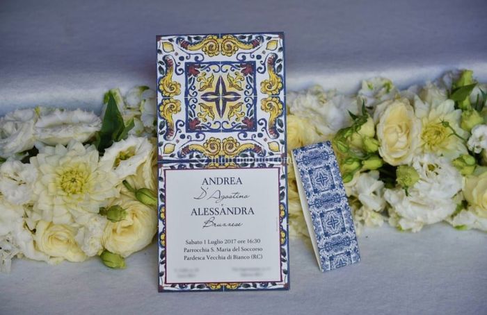 Partecipazioni maiolica siciliana! 2