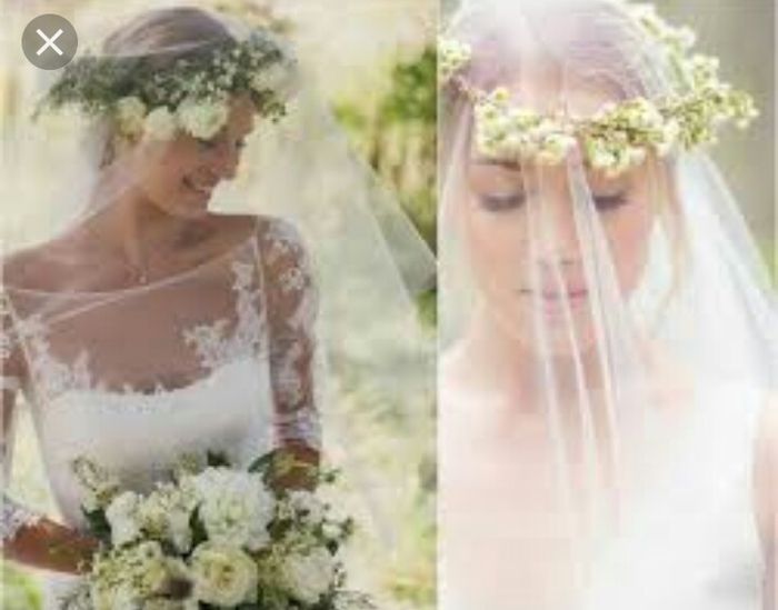 Coroncina di fiori per la sposa - 1
