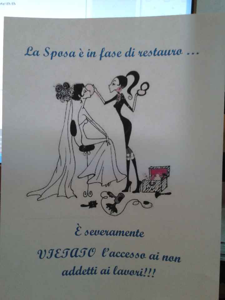 Sposa in fase di restauro