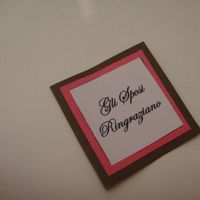 gli sposi ringraziano