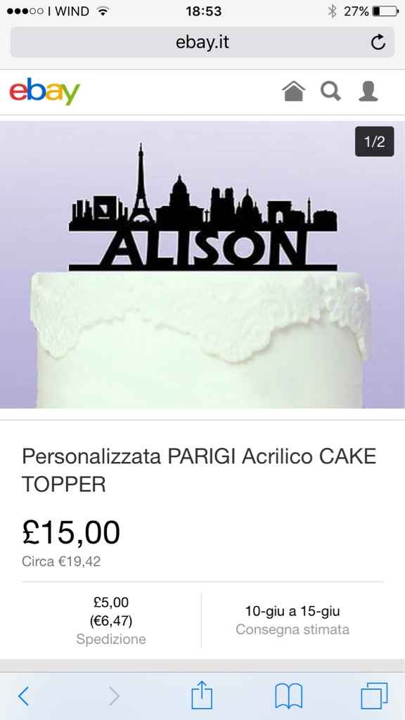 Ricerca cake topper - 1