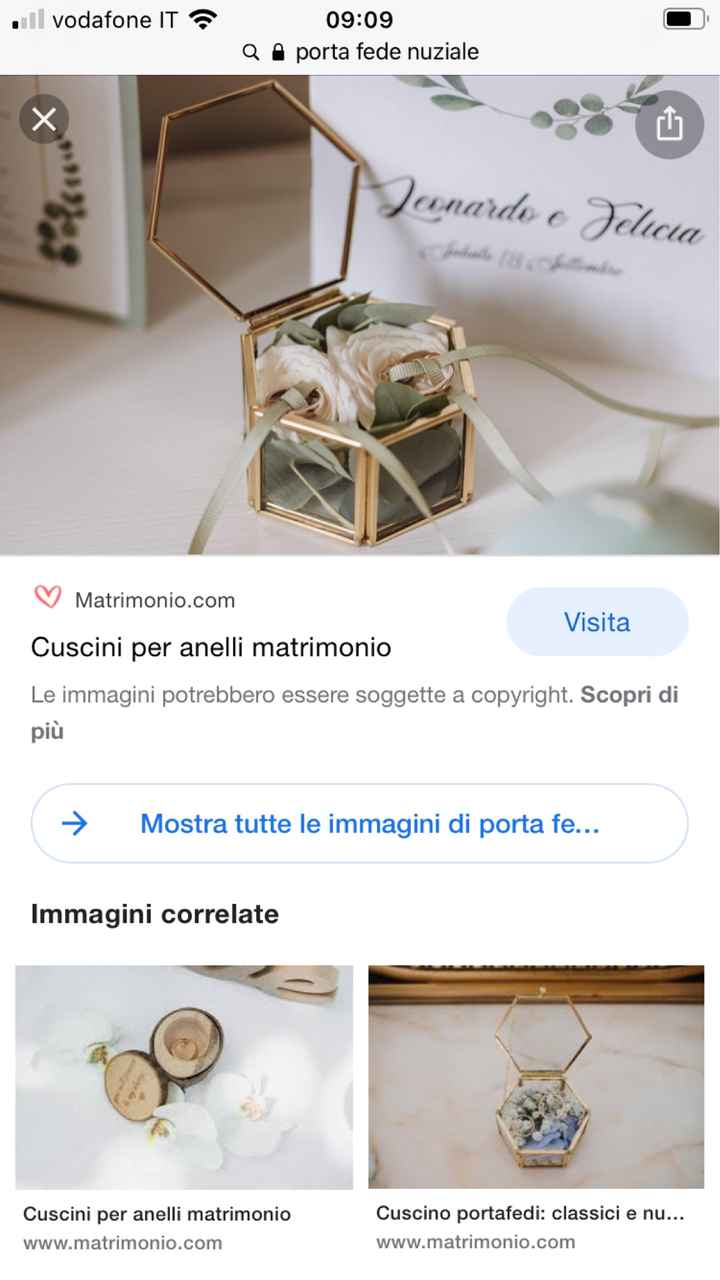 Cuscino portafedi - 1