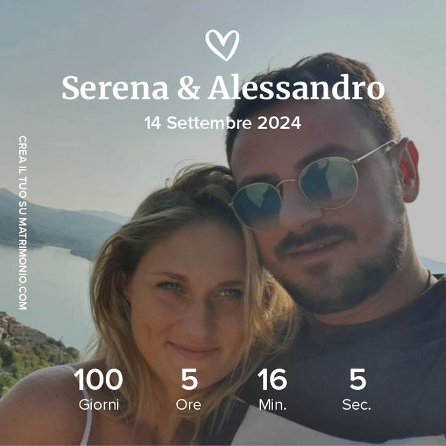 -100 che emozione il giorno si avvicina 1