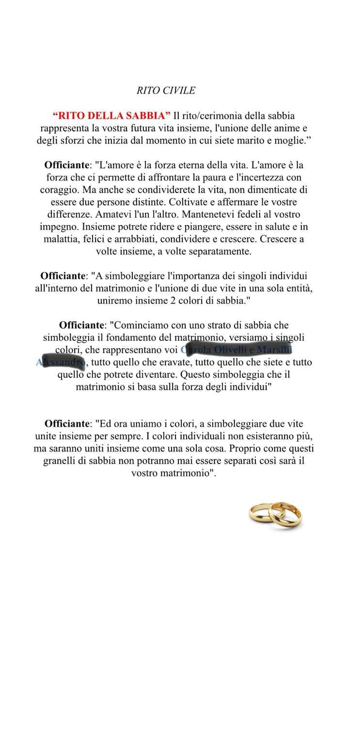 Rito della sabbia - 1