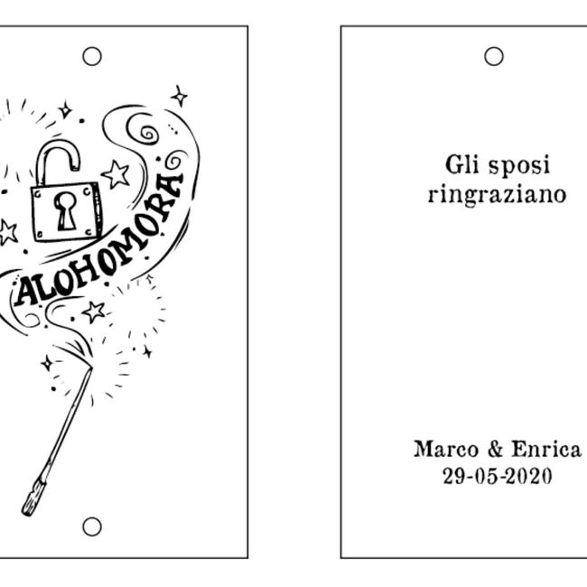 Segnaposti per matrimonio romantico - 1