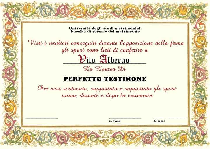 Laurea Testimone