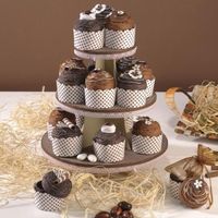 Torta in carta con 18 pasticcini Cioccolato scatoline assortiti 