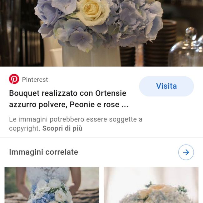Bouquet colore celeste/azzurro carta da zucchero❤ 2