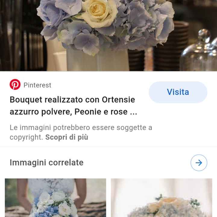 Bouquet colore celeste/azzurro carta da zucchero❤ - 2