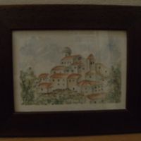 Prova bomboniera quadretto acquerello